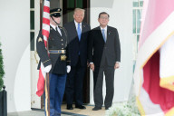 Donald Trump Welcomes Shigeru Ishiba - Washington