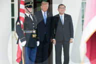 Donald Trump Welcomes Shigeru Ishiba - Washington