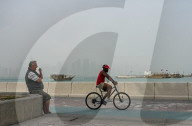 Dusty Day In Doha, Qatar