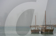 Dusty Day In Doha, Qatar