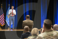 US SecDef Hegseth holds town hall for Pentagon staff