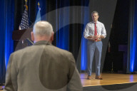 US SecDef Hegseth holds town hall for Pentagon staff