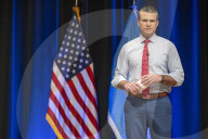 US SecDef Hegseth holds town hall for Pentagon staff
