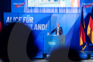 Wahlkampf 2025: AfD (Alternative für Deutschland) Vernatseltung in Greding