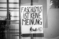 Wahlkampf 2025: AfD (Alternative für Deutschland) Vernatseltung in Greding