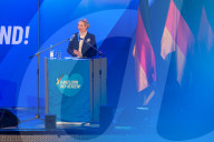 Wahlkampf 2025: AfD (Alternative für Deutschland) Vernatseltung in Greding