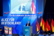 Wahlkampf 2025: AfD (Alternative für Deutschland) Vernatseltung in Greding