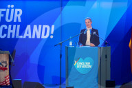 Wahlkampf 2025: AfD (Alternative für Deutschland) Vernatseltung in Greding