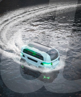 Un véhicule autonome qui évite les embouteillages en heurtant l'eau est proposé comme solution aux rues très fréquentées