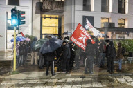 Presidio a Piazza Cavour per la liberazione di Gino a Milano