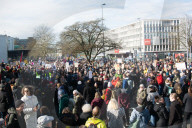 Protest  Continue Against AFD And Friedlich Merz's Immigration Policy In Wuppertal 