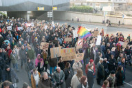 Protest  Continue Against AFD And Friedlich Merz's Immigration Policy In Wuppertal 
