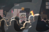 Protest  Continue Against AFD And Friedlich Merz's Immigration Policy In Wuppertal 