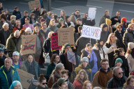 Protest  Continue Against AFD And Friedlich Merz's Immigration Policy In Wuppertal 