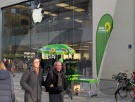 Bundestag Election Campaign Stand Of The Green Party In Munich