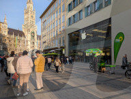 Bundestag Election Campaign Stand Of The Green Party In Munich