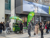 Bundestag Election Campaign Stand Of The Green Party In Munich