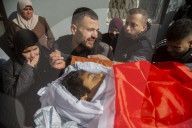 Funeral Ceremony Of Palestinian Child Killed By Israeli Soldiers - West Bank