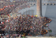 Ongoing Maha Kumbh Mela Festival In Prayagraj, India