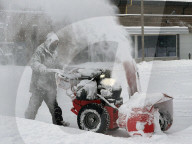 Snow Covers The City Of Toronto, Canada