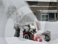 Snow Covers The City Of Toronto, Canada