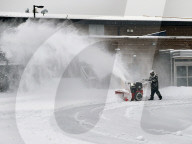 Snow Covers The City Of Toronto, Canada