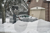 Snow Covers The City Of Toronto, Canada