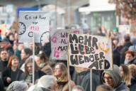 Rally " Lighting For Democraty" Against AFD In Muelheim An Der Ruhr