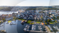 Drone View Of Kristiansand
