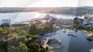 Drone View Of Kristiansand