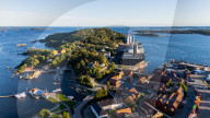 Drone View Of Kristiansand