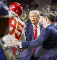 EXCLUSIVE - Donald Trump am Super Bowl LIX