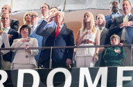 EXCLUSIVE - Donald Trump am Super Bowl LIX