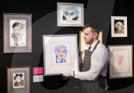 Christie's Barry Humphries: The Personal Collection preview at Christie’s, London, UK.