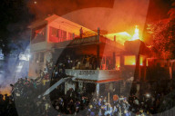 Protesters Set Fire To Ex-Bangladesh PM's Family Home - Dhaka