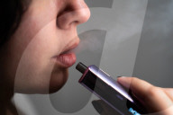 E-Cigarette Vaping Devices Stock Photos.
