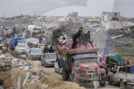Return Of Displaced People To Gaza City Continue