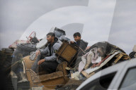 Return Of Displaced People To Gaza City Continue