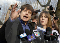 Rod Blagojevich addresses media before prison