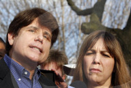 Rod Blagojevich addresses media before prison