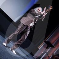 Warren Ellis on stage at Mark Kermode in 3D on Monday 10 February 2025