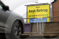 Pro-AfD Wahlplakate in Frechen