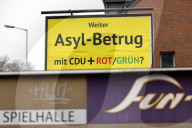 Pro-AfD Wahlplakate in Frechen