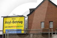 Pro-AfD Wahlplakate in Frechen
