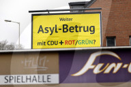Pro-AfD Wahlplakate in Frechen