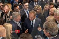Poland's PM Donald Tusk Reveals Ambitious 2025 Budget in Warsaw, Poland - 10 Feb 2025