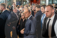 Poland's PM Donald Tusk Reveals Ambitious 2025 Budget in Warsaw, Poland - 10 Feb 2025