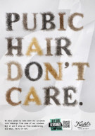 Cheeky posters made of pubic hair after censorship