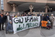 Torino - Presidio del comitato ambientalista Salviamo il Meisino