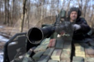 Ukraine soldiers holding the frontline